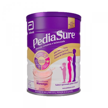 Suplemento Alimentar Infantil em Pó Pediasure Morango com 850g