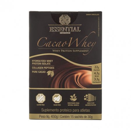 Cacao Whey Essential Nutrition Chocolate 15 x 30g