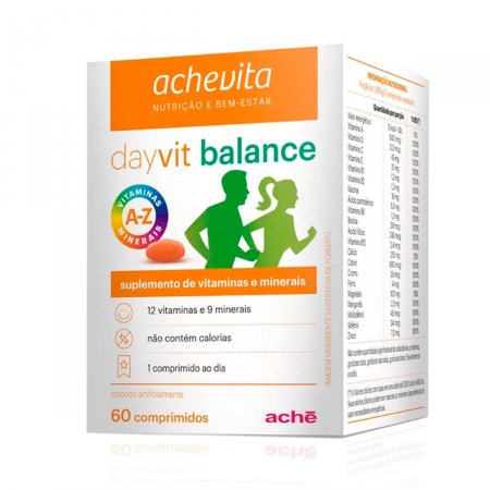 Dayvit Balance Achevita Suplemento de Vitaminas e Minerais com 60 comprimidos