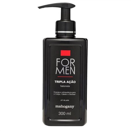 Sabonete Tripla Acao Mahogany For Men 300ml Mahogany