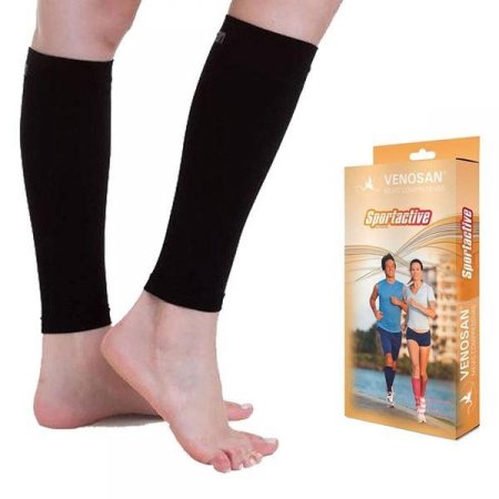 Polaina Esportiva Venosan Sportactive COMP 20-30MMHG BD - Preto - XG