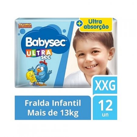 Fralda Babysec Sofyts Ultra Jumbinho XXG C/12 Un