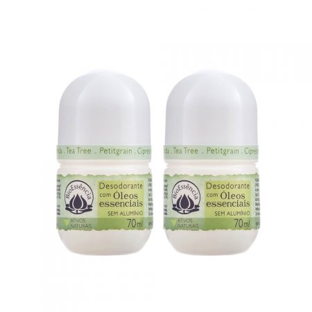 Kit BioEssência com 2 unidades do Desodorante Roll-on Natural de Tea Tree 70ml