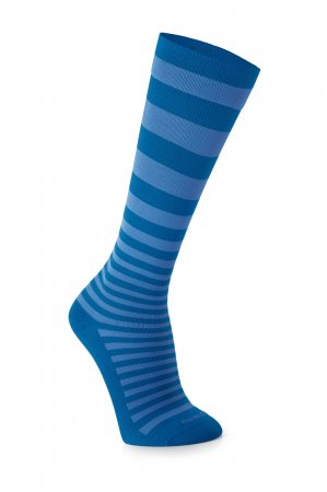 Meia Panturrilha Sigvaris 15-20mmHg Hobby Azul Fechada - P
