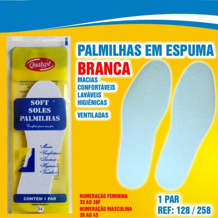 Palmilha Espuma para Ajuste do Calçado Qualypé Soft Soles