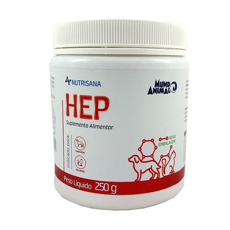 Nutrisana Hep 250g Mundo Animal Suplemento Cães e Gatos