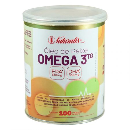 Óleo de Peixe Naturalis Ômega-3 100 Cápsulas