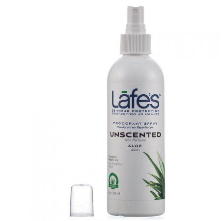 Desodorante Spray Lafe's Unscented com Aloe com 236ml