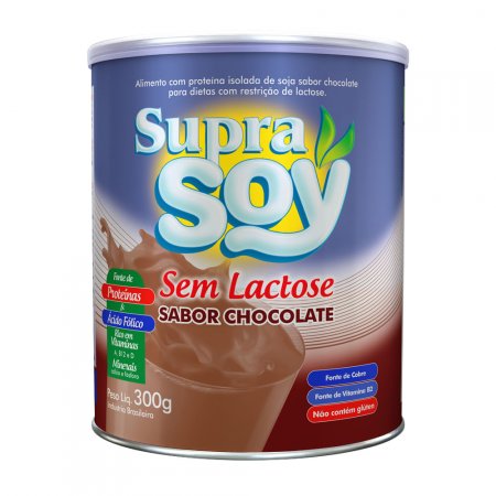 SupraSoy Sem Lactose Chocolate - 300g