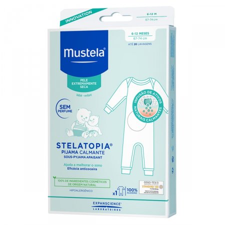 Pijama Calmante Mustela Stelatopia Tamanho 6 a 12 Meses com 1 unidade