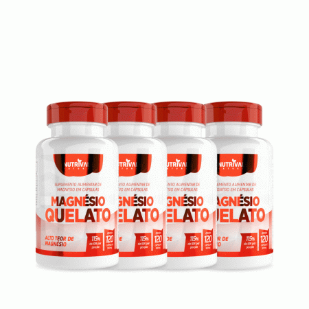 Magnesio Quelato 115% Idr 60 Capsulas 500mg 4 Unidades - Linduras