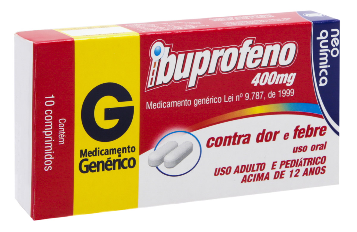 Ibuprofeno 400mg Neo Química 10 Comprimidos