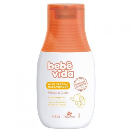 Oleo Vegetal Bebe Vida 200ml - Davene