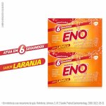 Sal de Fruta Eno Sabor Laranja com 2 envelopes de 5g cada