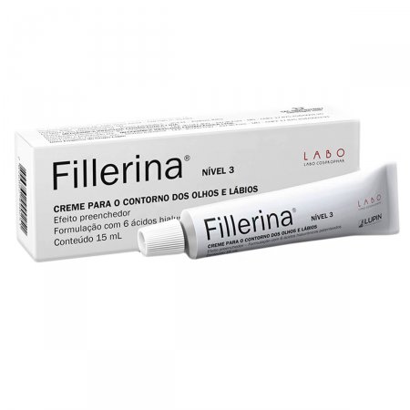 Creme para Contorno dos Olhos e Lábios Fillerina Nível 3 com 15ml
