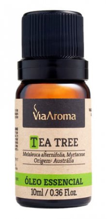 Óleo Essencial Melaleuca Tea Tree Puro 10ml - Via Aroma