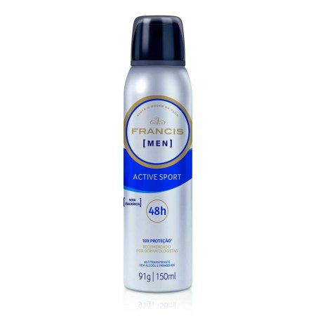 Desodorante Aerossol  Francis Men Active Sport com 150ml