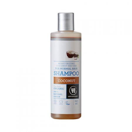 Shampoo Urtekram Orgânico Revitalizante de Coco para Cabelos Normais 250ml