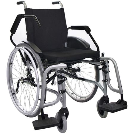 Cadeira De Rodas Taipu J2 - 42 - Prata - Jaguaribe