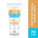 Protetor Solar Facial  L'Oréal Expertise Toque Limpo com cor FPS70 com 40g