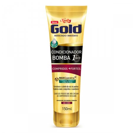 Condicionador Niely Gold Bomba Compridos + Fortes com 150ml