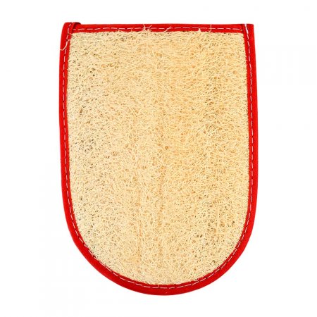 Esponja Luva de Bucha Orgânica Vegetal Natural Meio Oval