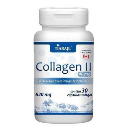 Collagen II 620Mg Com Omega 3 + Vitamina D com 30 Cápsulas