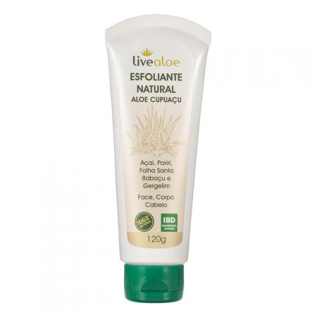 Esfoliante Livealoe Natural Aloe Cupuaçu 120ml