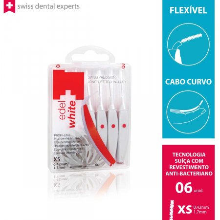 Escova Interdental EasyFlex Edel White 0,42mm com 6 unidades