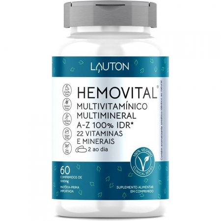 Hemovital Multivitamínico 60 Comp. - Lauton