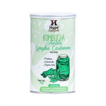 Kombucha Hortelã Gengibre Cardamomo Hype 75g