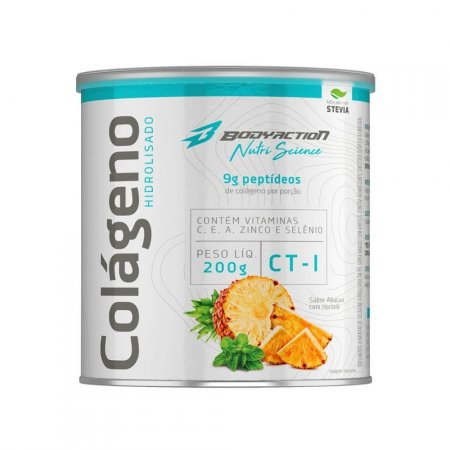 Colágeno Hidrolisado CT-I (200 g) - Abacaxi com Hortelã - Body Action