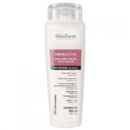 NEW ACTIVE EMULSÃO FACIAL FPS35 VITA DERM - 200 GR