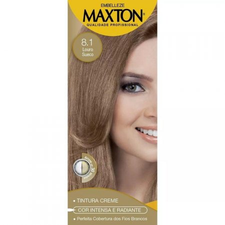 Tintura Maxton 8.1 Louro Claro Acinzentado