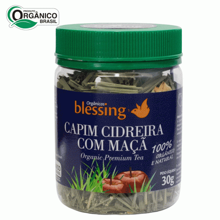 Chá Capim Cidreira Orgânico com Maçã Orgânica Blessing 3 und