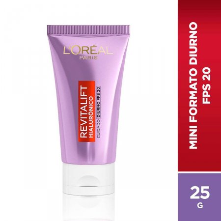 Creme Facial Anti-Idade L'Oréal Revitalift Hialurônico Cuidado Diurno FPS 20 com 25g