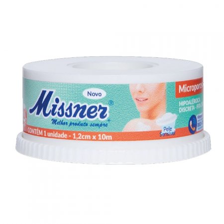 Fita Microporosa Branca 1,2cm X 10m Missner