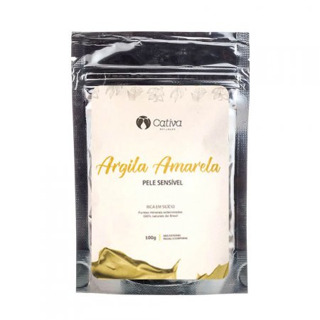 Máscara Facial Cativa Natureza Natural de Argila Amarela 100g