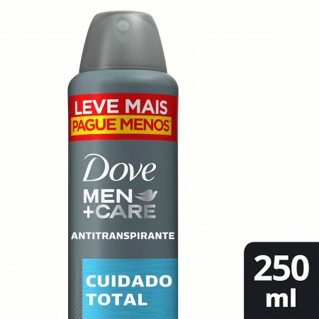 Desodorante Antitranspirante Aerossol Dove Men +Care Cuidado Total com 250ml