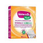 Vitamina d addera flash 2000ui 30 filmes hortela