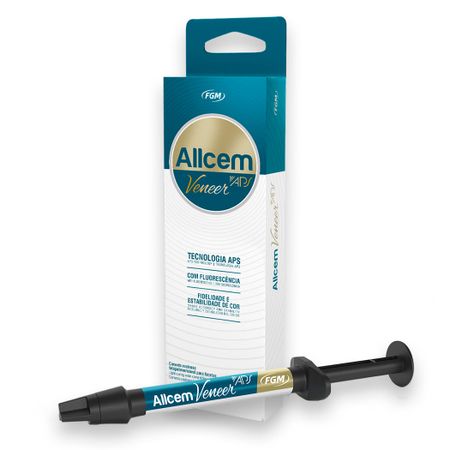 Cimento Resinoso Foto Allcem Veneer Aps 2,5g - FGM Cimento Resinoso Foto Allcem Veneer Aps A2 - FGM