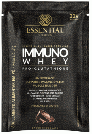 Whey Immuno Pro-Glutathione - Cacau - Sachê - Essential Nutrition