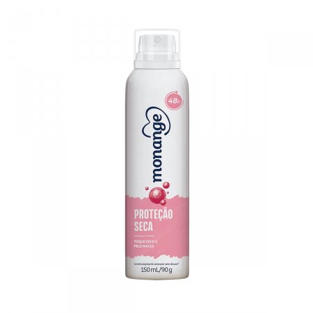 Desodorante Aerosol Monange Proteção Seca Feminino com 150ml