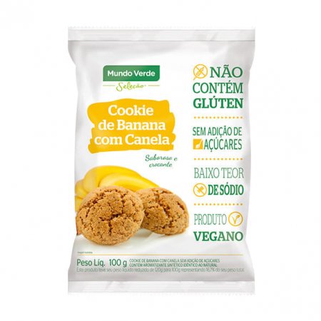 Cookie de Banana com Canela Mundo Verde Seleção 100g