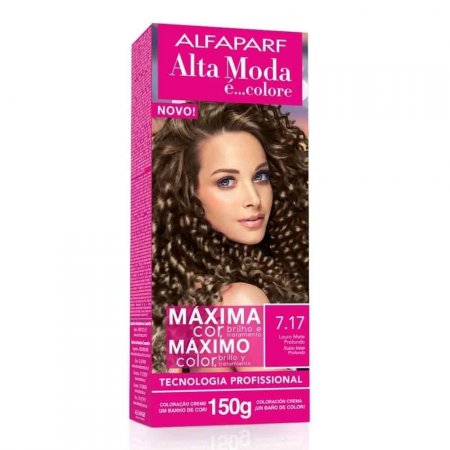Coloração 7.17 Louro Mate Profundo Alta Moda