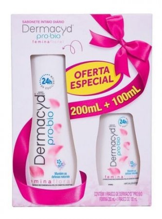 Sab Líq Íntimo Dermacyd Femina 24h - 2 Unid, 200ml+100ml