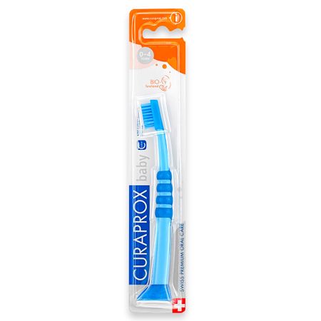 Escova Dental 4260 Baby 0-4 Cabo Azul Cerdas Azul - Curaprox