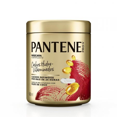 Máscara Pantene Cachos Hidra-Vitaminados de Óleo de Coco 600mL