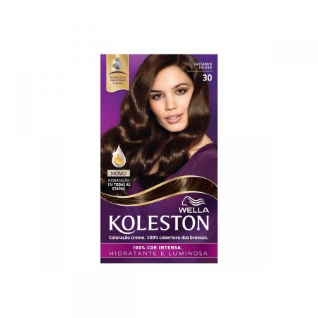 Tintura Koleston Creme Cor 30 Castanho Escuro
