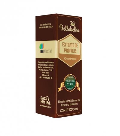 Extrato de Própolis Verde 30ml Gotas Bellabelha